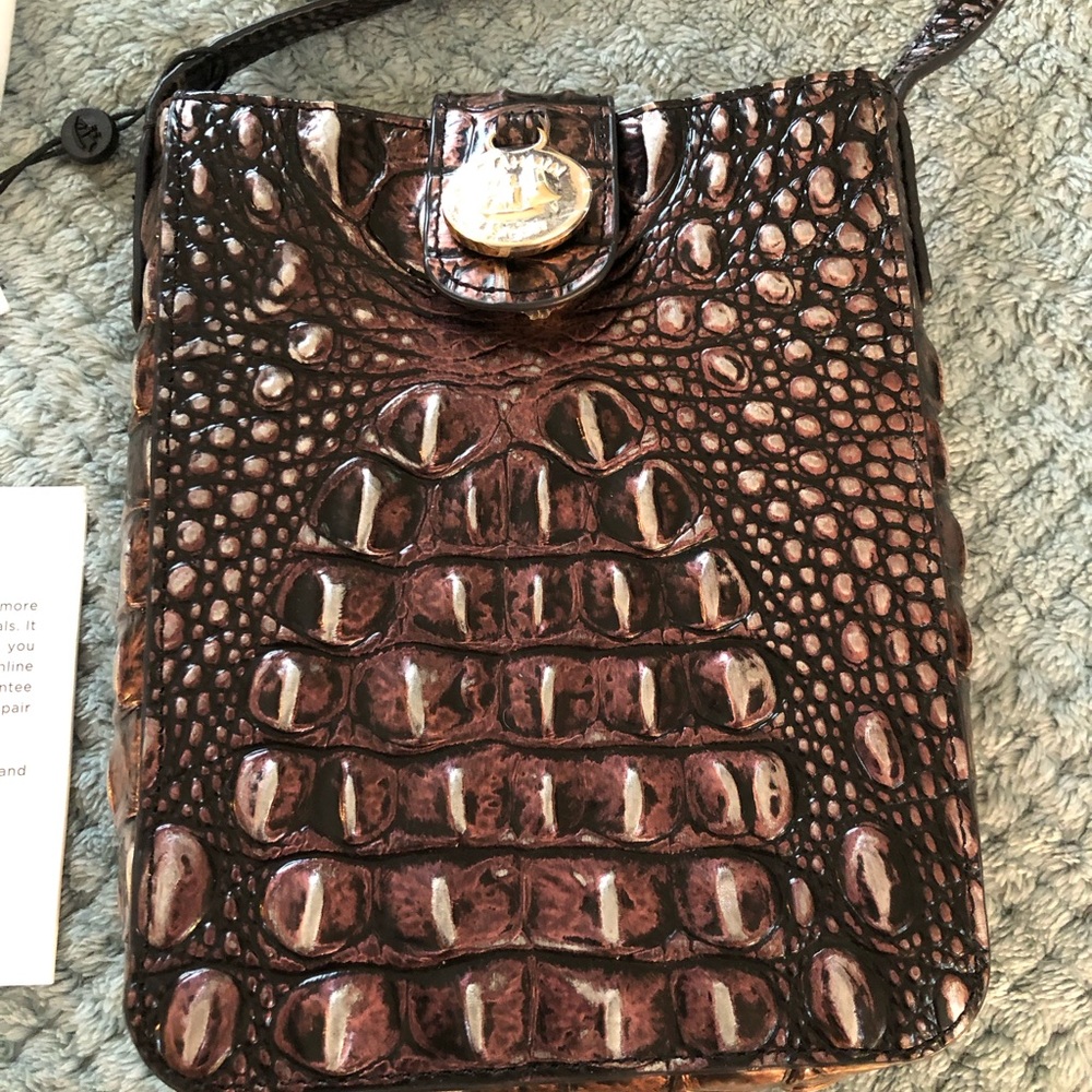 Brahmin Marley Plum Melbourne Crossbody Bag - NEW - Picture 3 of 7